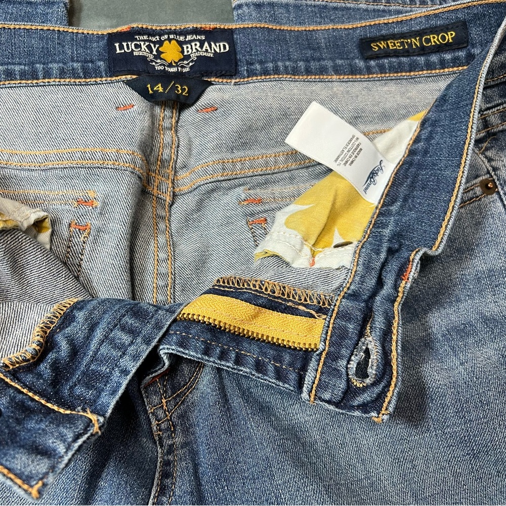 👖Lucky Brand “Sweet n Straight Crop” Capri, Size: 14/32 - Picture 6 of 12